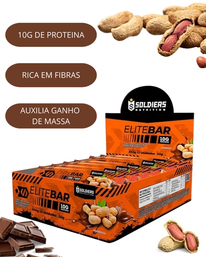 Barra de proteína AMENDOIM soldiers 30g/unidade