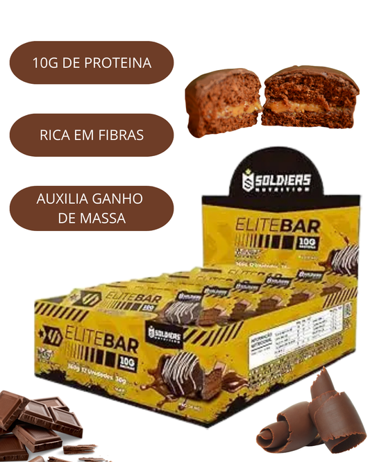 Barra de proteína PÃO DE MEL soldiers 30g/unidade