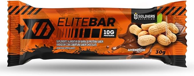 Barra de proteína AMENDOIM soldiers 30g/unidade