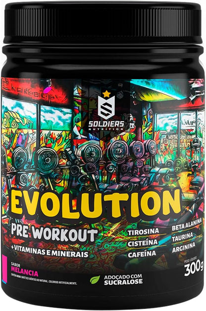 Pré treino SOLDIERS sabor melancia 300g