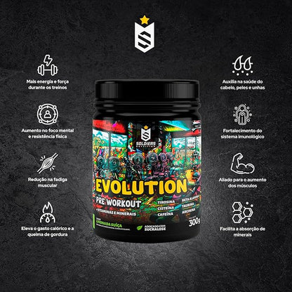 Pré treino SOLDIERS sabor limonada suíça 300g