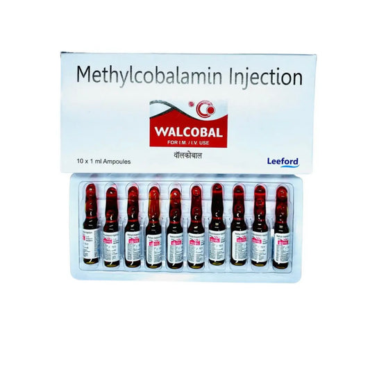 VITAMIN B12 1500MCG – METHYLCOBALAMIN INJECTION (10 X 1ML AMPOULES)